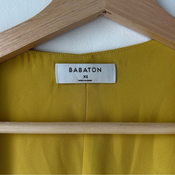 Aritzia Babaton Wallace chartreuse yellow dress XS - Picture 8 of 13